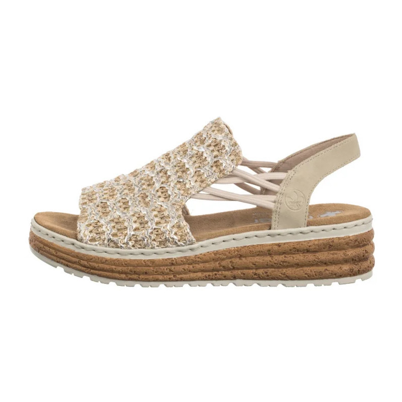 Rieker Beżowe 62741-60 Beige (RI256-b) shoes