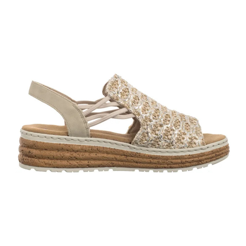 Rieker Beżowe 62741-60 Beige (RI256-b) batai