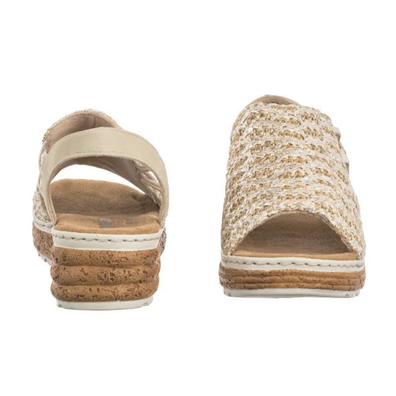 Rieker Beżowe 62741-60 Beige (RI256-b) shoes