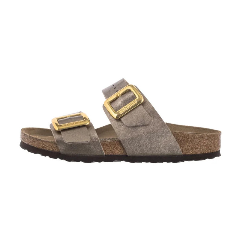 Birkenstock Sydney Cushion Buckle Graceful Taupe 1029372 (BK301-b) Women's Shoes/Flip Flops