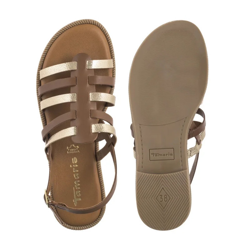 Tamaris Brązowe 1-28104-44 457 Cuoio Comb (TM531-a) sandaalid