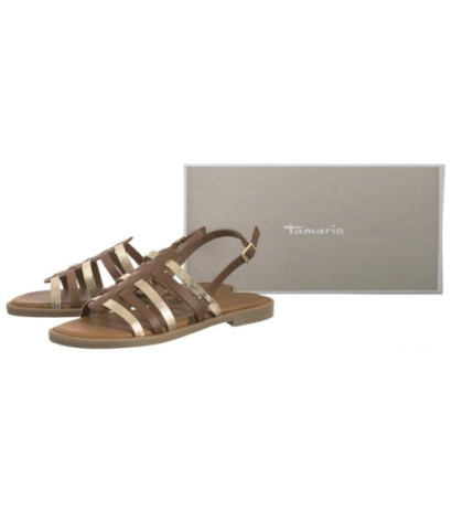 Tamaris Brązowe 1-28104-44 457 Cuoio Comb (TM531-a) sandaalid