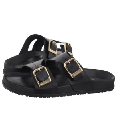 Tamaris Czarne 1-27500-44 003 Black Leather (TM539-a) Moteriški batai/šlepetės