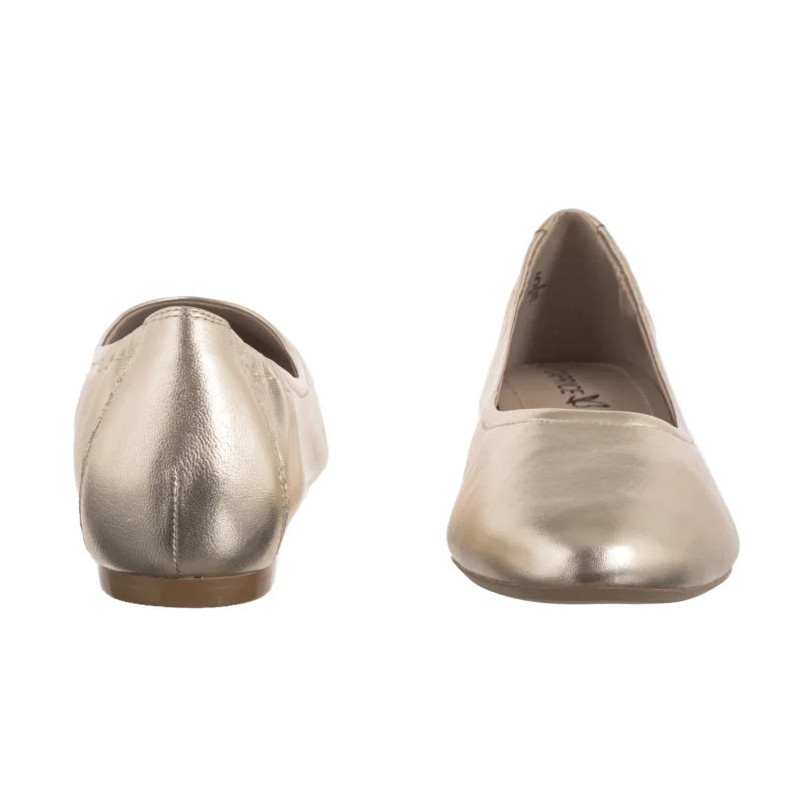 Caprice Złote 9-22111-44 978 Lt.Gold Metal (CP440-a) balerīnas