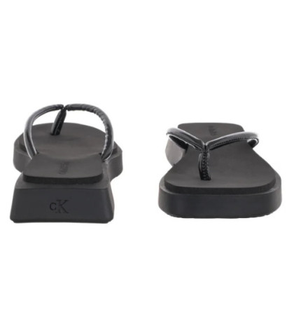 Calvin Klein Sq Low Wedge Sandal Stitch Triple Black YW0YW01716 0GJ (CK653-a) šlepetės