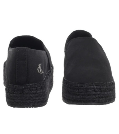 Calvin Klein Flatform Espadrille Mg/Hdw Triple Black YW0YW01737 0GJ (CK656-a) sneakers