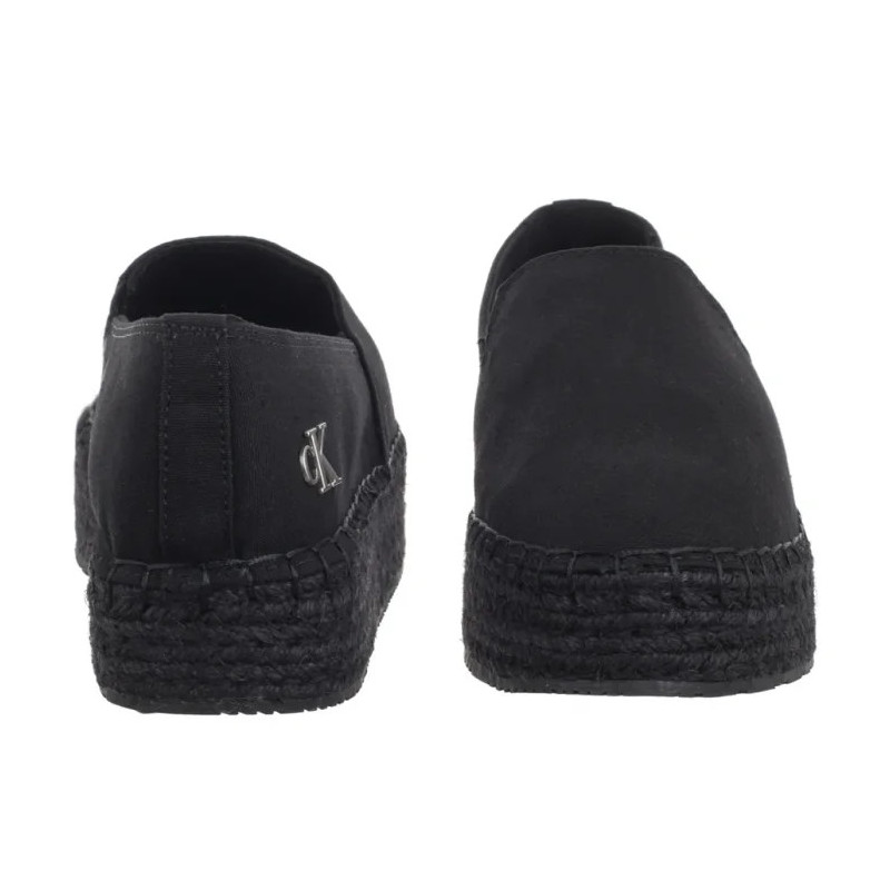 Calvin Klein Flatform Espadrille Mg/Hdw Triple Black YW0YW01737 0GJ (CK656-a) apavi