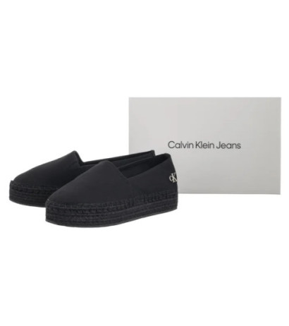 Calvin Klein Flatform Espadrille Mg/Hdw Triple Black YW0YW01737 0GJ (CK656-a) apavi