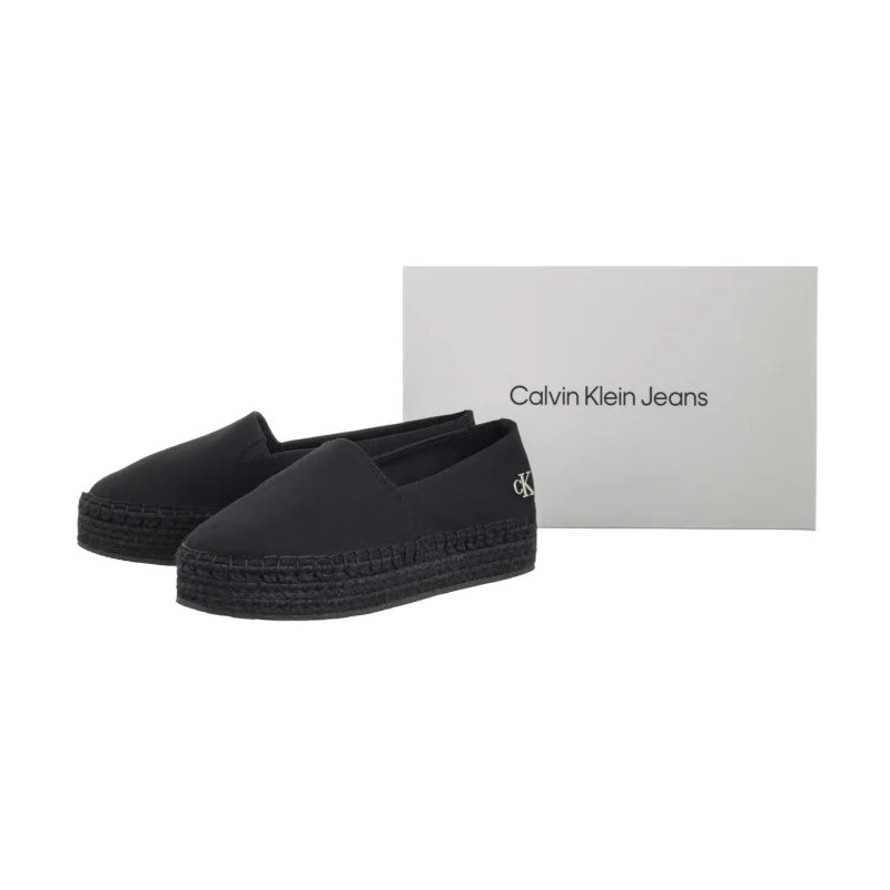Calvin Klein Flatform Espadrille Mg/Hdw Triple Black YW0YW01737 0GJ (CK656-a) bateliai