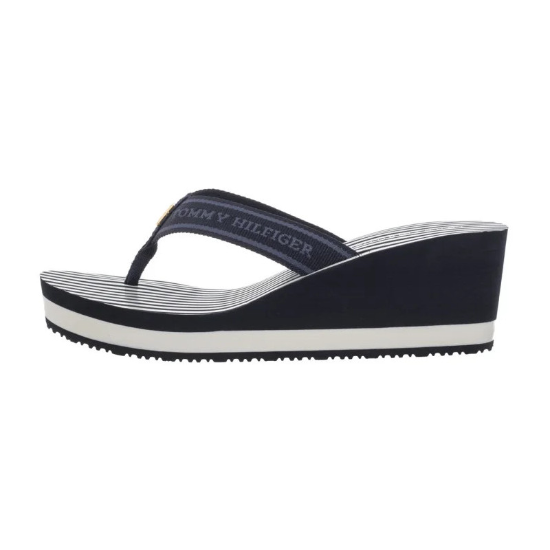 Tommy Hilfiger TH Stripes Wedge Beach Sandal Space Blue FW0FW08521 DW6 (TH1339-a) kingad