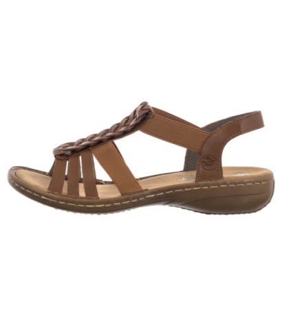 Rieker Brązowe 60809-24 Brown (RI262-a) sandals