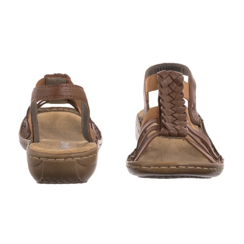 Rieker Brązowe 60809-24 Brown (RI262-a) sandales