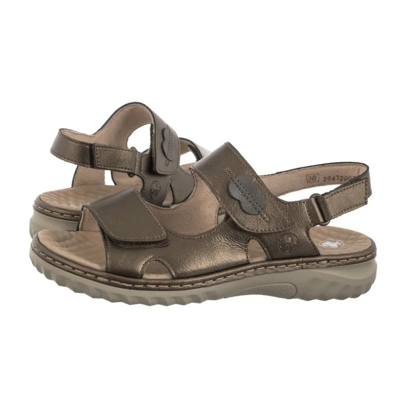 Rieker Brązowe 60462-90 Bronze (RI264-a) sandales