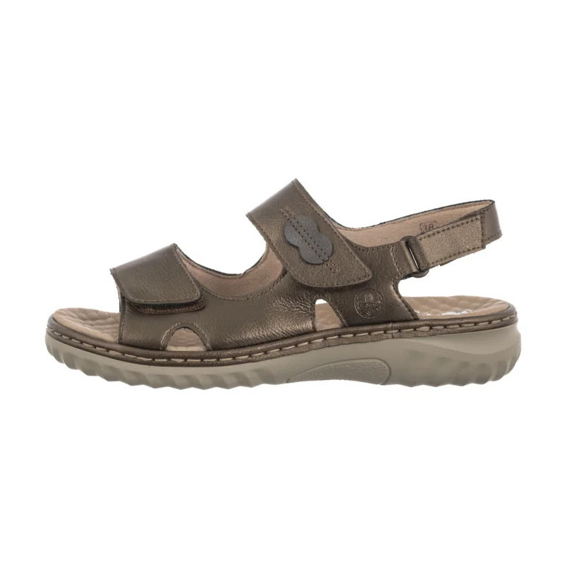 Rieker Brązowe 60462-90 Bronze (RI264-a) sandalai