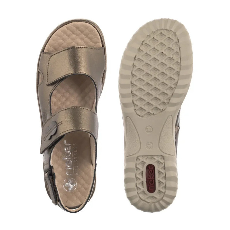 Rieker Brązowe 60462-90 Bronze (RI264-a) sandalai