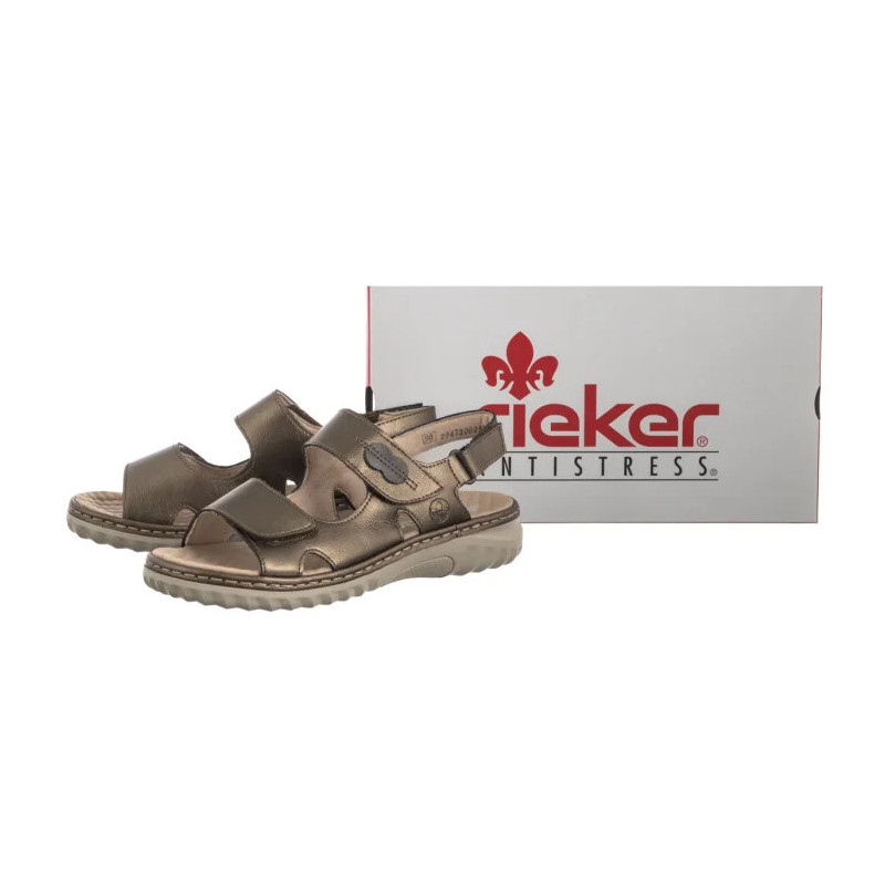 Rieker Brązowe 60462-90 Bronze (RI264-a) sandalai