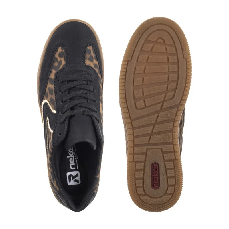 Rieker Czarne/Brązowe M5512-90 Multi (RI266-a) kingad