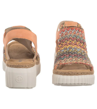 Rieker Pomarańczowe 69172-92 Multi (RI268-b) shoes