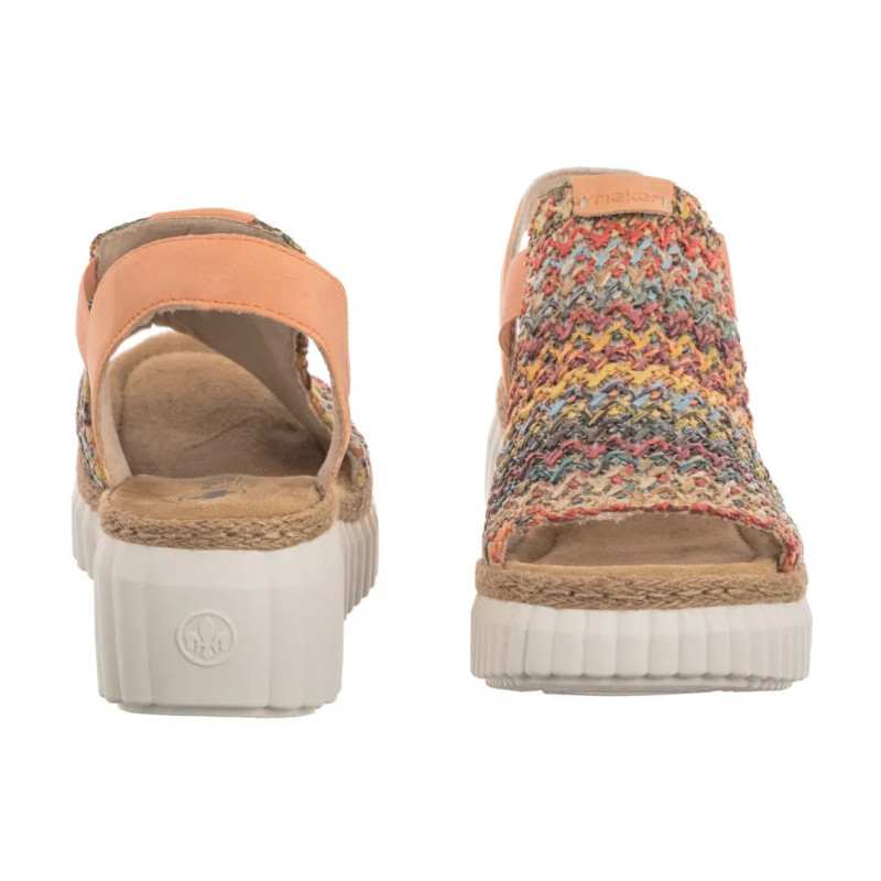 Rieker Pomarańczowe 69172-92 Multi (RI268-b) kingad