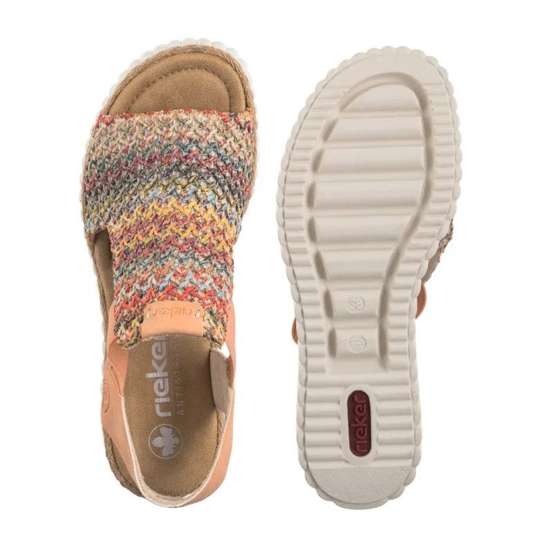 Rieker Pomarańczowe 69172-92 Multi (RI268-b) shoes