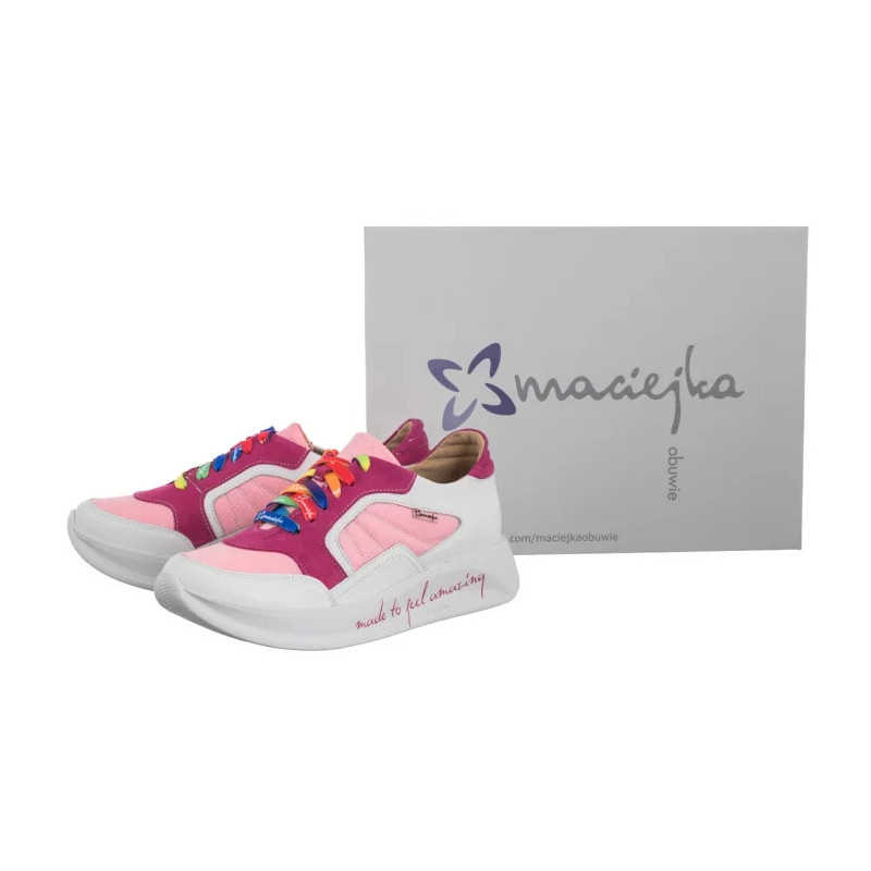 Maciejka Różowe+Białe 06873-15/00-3 (MA1341-b) shoes