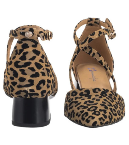 Maciejka Beżowe w Panterkę K6807-43/00-1 (MA1350-a) kurpes