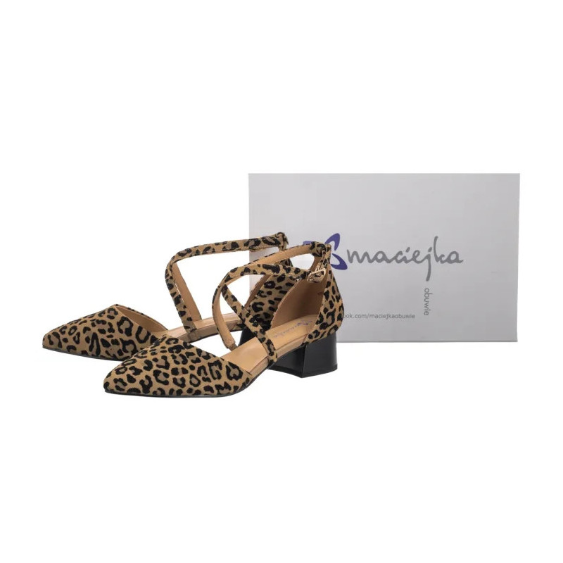 Maciejka Beżowe w Panterkę K6807-43/00-1 (MA1350-a) bateliai