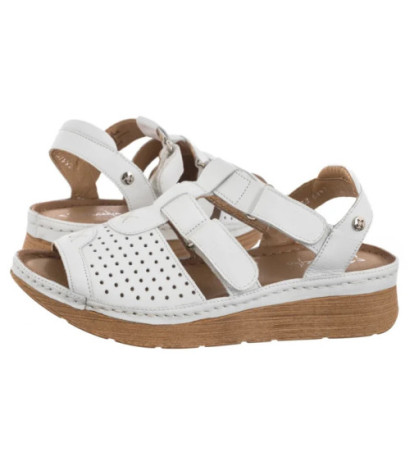Maciejka Białe L6847-11/00-1 (MA1352-a) sandals