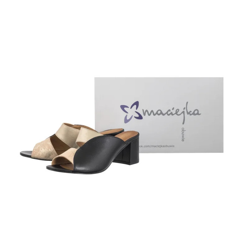 Maciejka Złote/Czarne 06943-22/00-1 (MA1353-a) bateliai