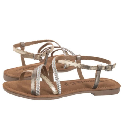 Tamaris Złote/Srebrne 1-28139-44 116 Chapagne Comb (TM545-a) sandalai