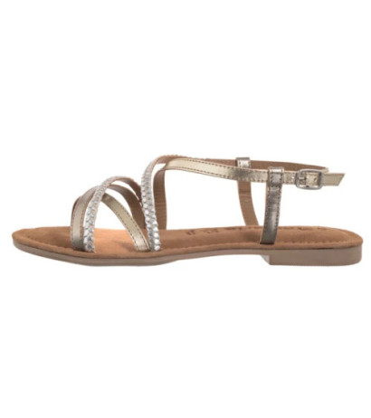 Tamaris Złote/Srebrne 1-28139-44 116 Chapagne Comb (TM545-a) sandals