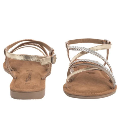 Tamaris Złote/Srebrne 1-28139-44 116 Chapagne Comb (TM545-a) sandalai