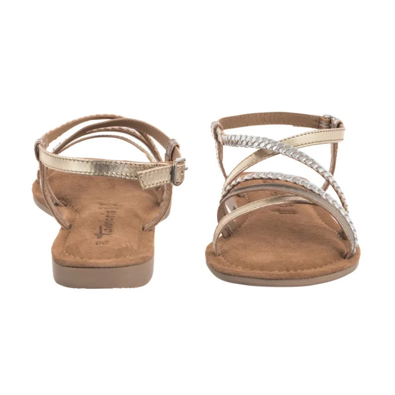 Tamaris Złote/Srebrne 1-28139-44 116 Chapagne Comb (TM545-a) sandalai