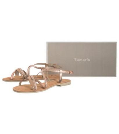 Tamaris Różowe 1-28139-44 952 Rose Metallic (TM545-b) sandals