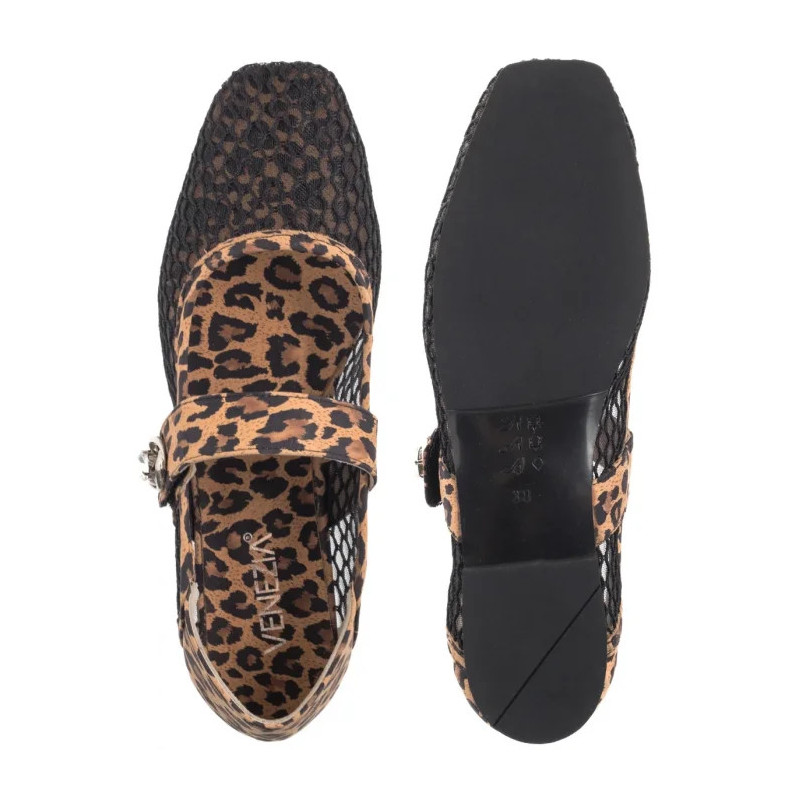 Venezia Czarne/Brązowe L075MTBBOBA033 (VE841-a) ballerinas