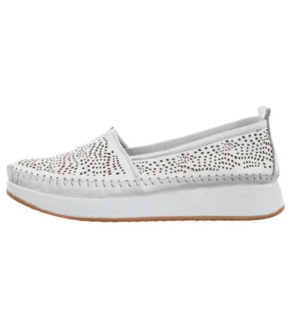 Venezia Białe N019LEWHOBM125 (VE842-a) kurpes