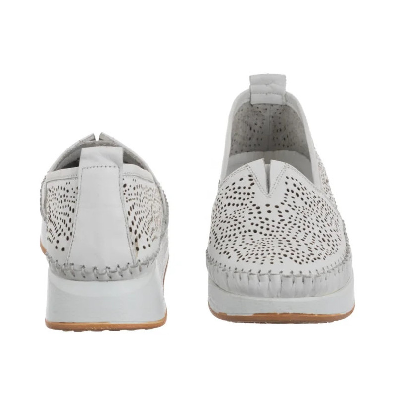 Venezia Białe N019LEWHOBM125 (VE842-a) kurpes