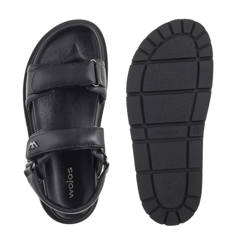 Wojas Czarne 76167-51 (WO281-a) sandales