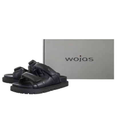 Wojas Czarne 74136-51 (WO284-a) Sieviešu apavi/Flip Flops