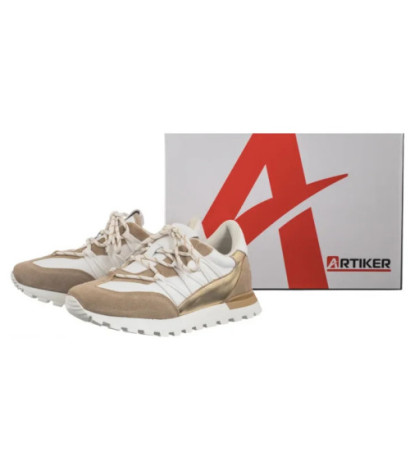 Artiker Białe/Złote 56C1738 (AR162-a) shoes