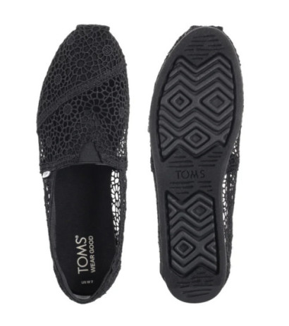 Toms Alpargata Black Moroccan Crochet 10016254 (TS47-a) apavi