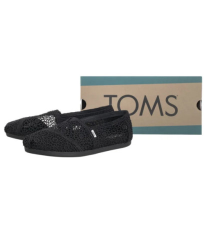 Toms Alpargata Black Moroccan Crochet 10016254 (TS47-a) apavi