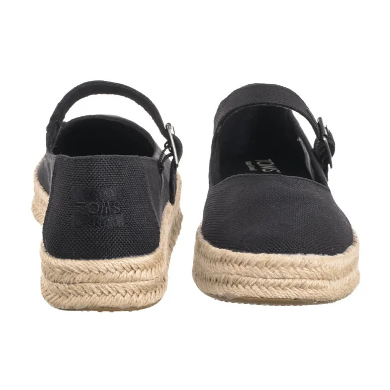 Toms Carolina Mary Jane Black Heavy Canvas 10021878 (TS51-a) kurpes