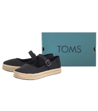 Toms Carolina Mary Jane Black Heavy Canvas 10021878 (TS51-a) kurpes