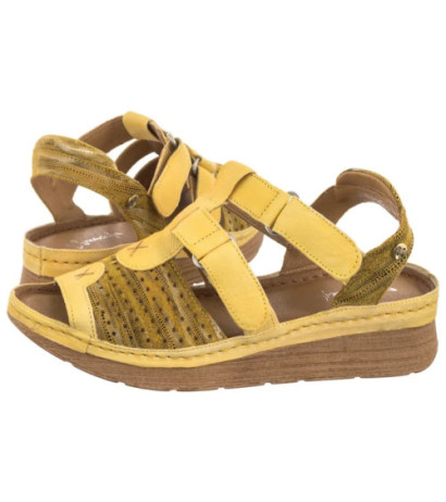 Maciejka Żółte L6847-17/00-1 (MA1352-b) sandals