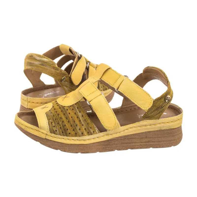 Maciejka Żółte L6847-17/00-1 (MA1352-b) sandalai