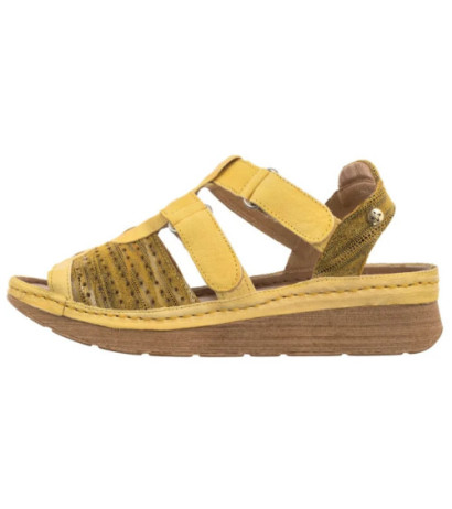 Maciejka Żółte L6847-17/00-1 (MA1352-b) sandals