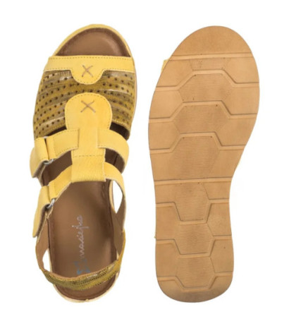Maciejka Żółte L6847-17/00-1 (MA1352-b) sandals
