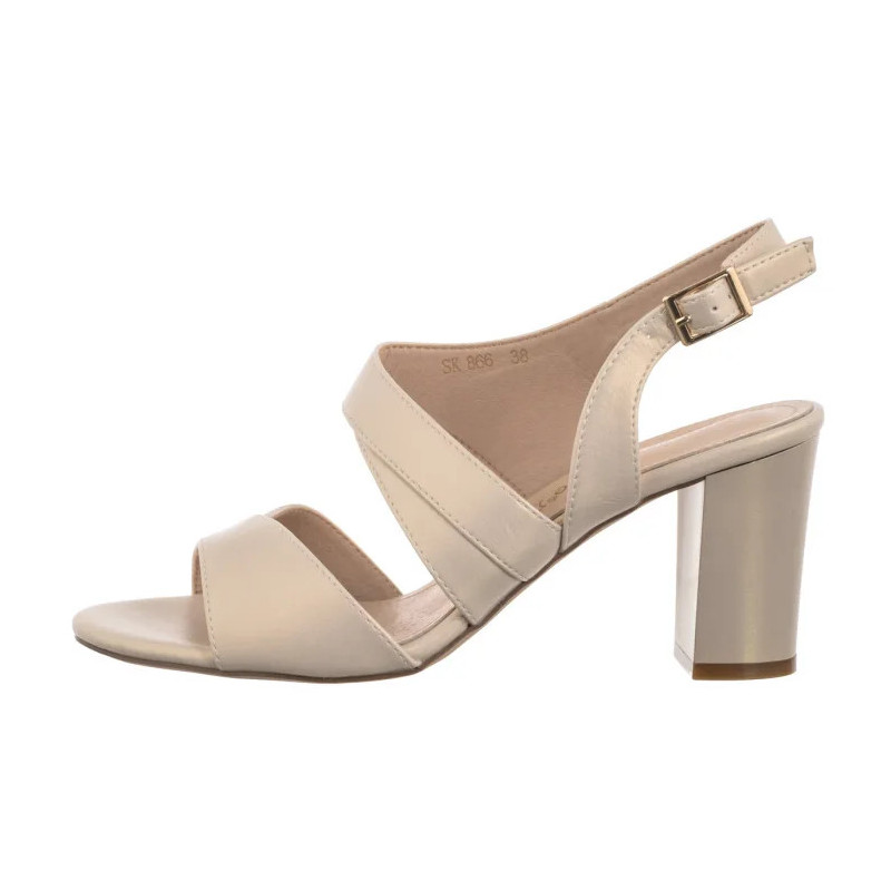 Sergio Leone Beżowe SK 866 (SL571-a) kurpes