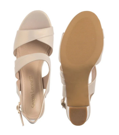 Sergio Leone Beżowe SK 866 (SL571-a) shoes